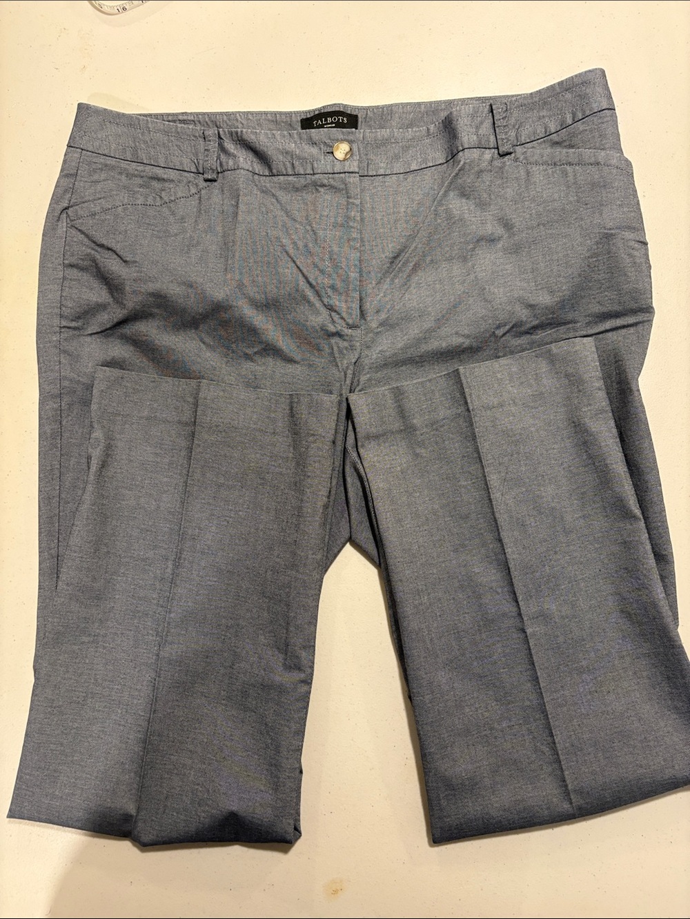Talbots Denim Look Fabric Trousers/Pants